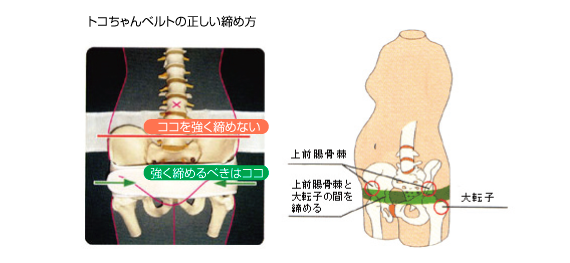 トコちゃんベルトの正しい締め方